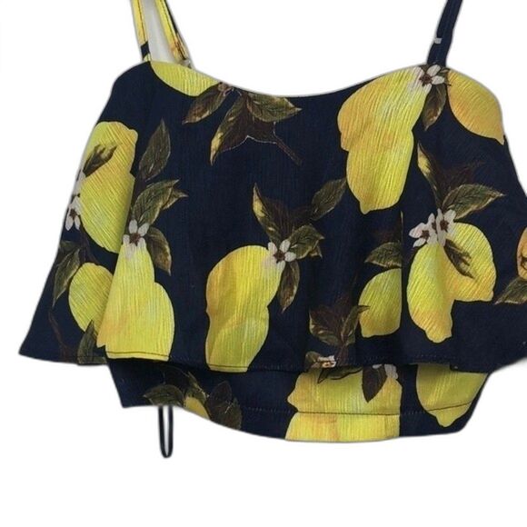 L’Atiste Lemon Flutter Cropped Zipper Camisole 20A - Picture 3 of 8